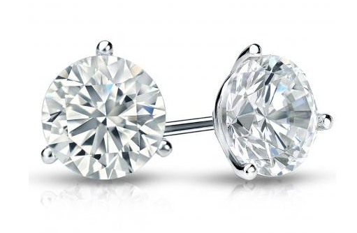 14K White Gold Lab Grown Diamond Studs