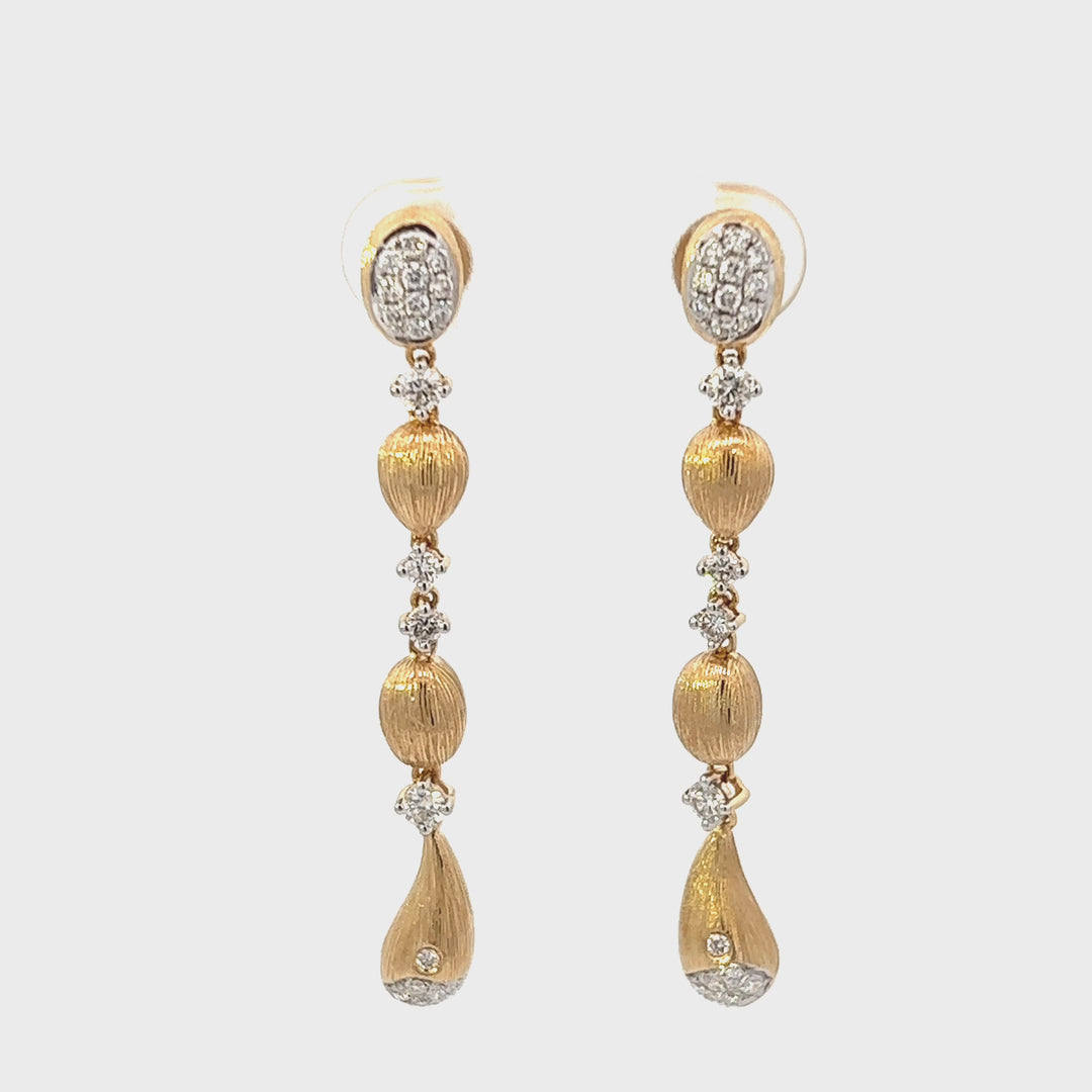 [Golden dew] 韓国☆18K Gold☆luminous 3 Earrings Golden dew] 韓国☆18K Gold☆luminous 3 Earrings (GOLDEN DEW