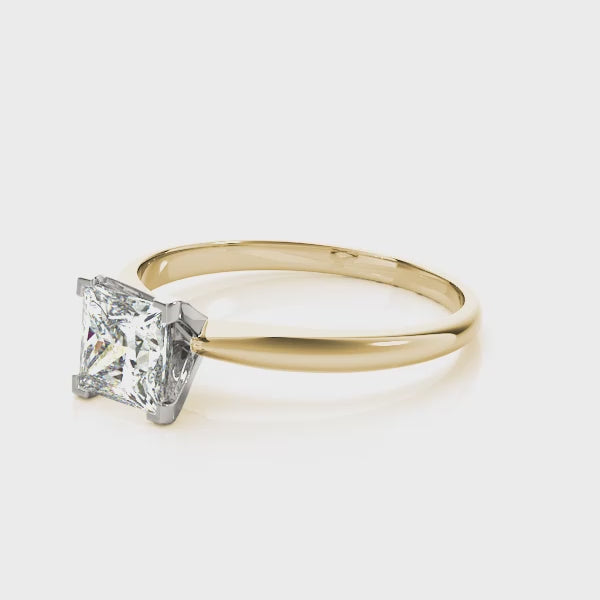 Vintage Princess Cut Diamond Engagement Ring – PI London